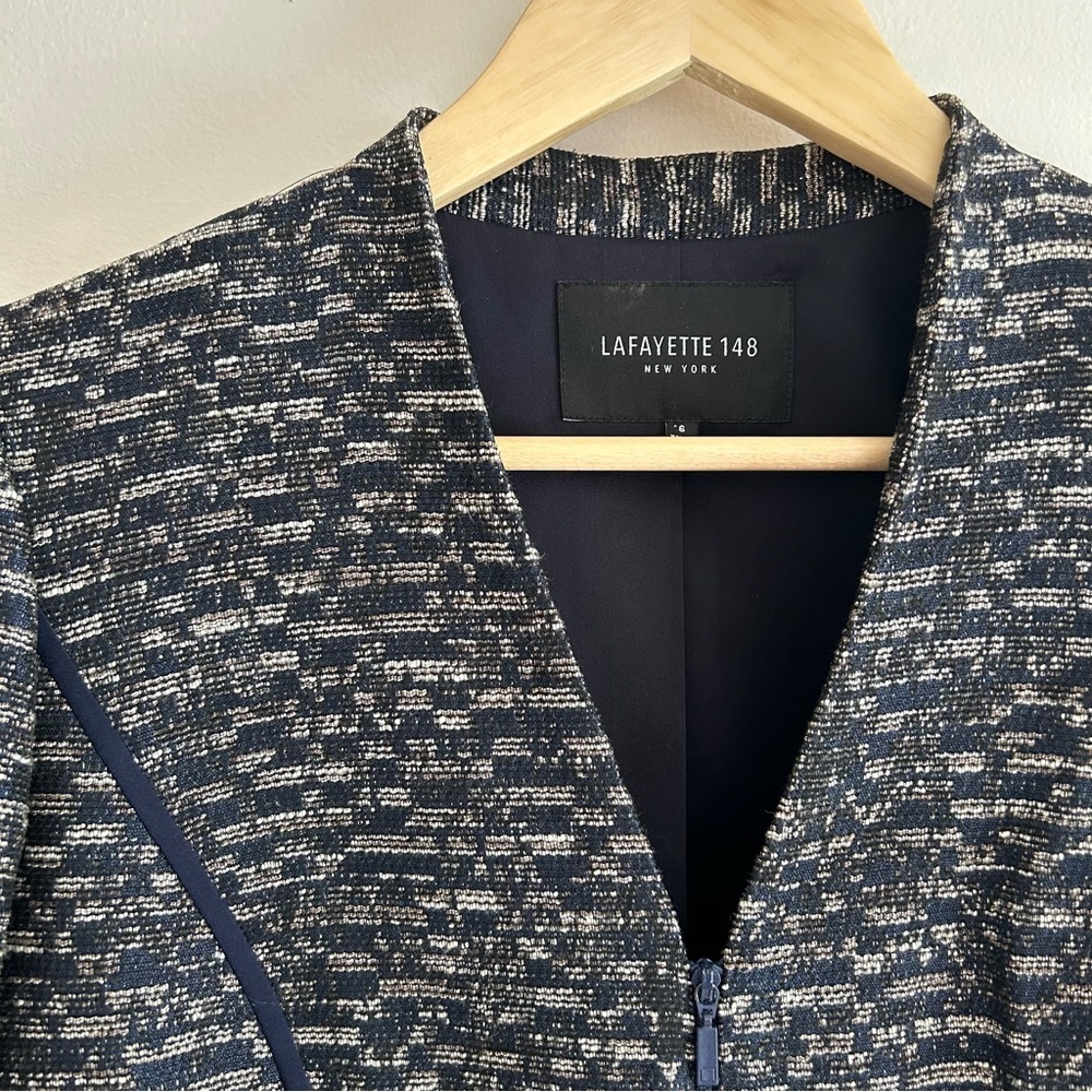 Lafayette 148 Tweed Pattern Jacket - image 6